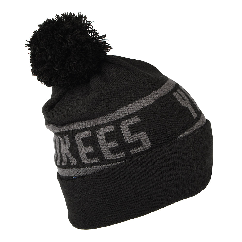 New Era New York Yankees Bommelmütze - Schwarz