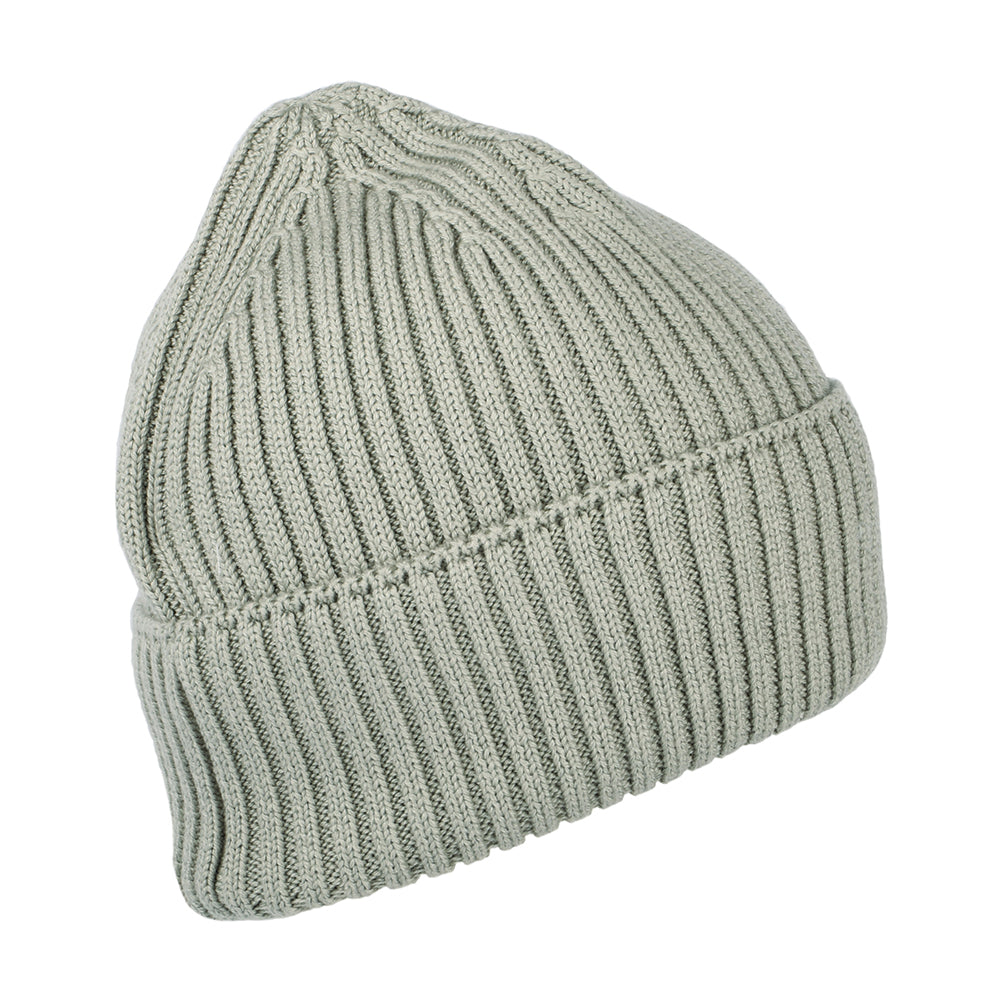 Tommy Hilfiger TJM Basic Rib Gerippte Beanie Mütze - Salbeigrün