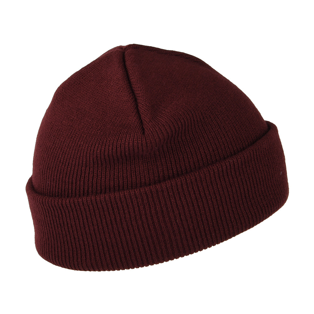 Carhartt WIP Stratus Short Watch Beanie Mütze - Burgunderrot