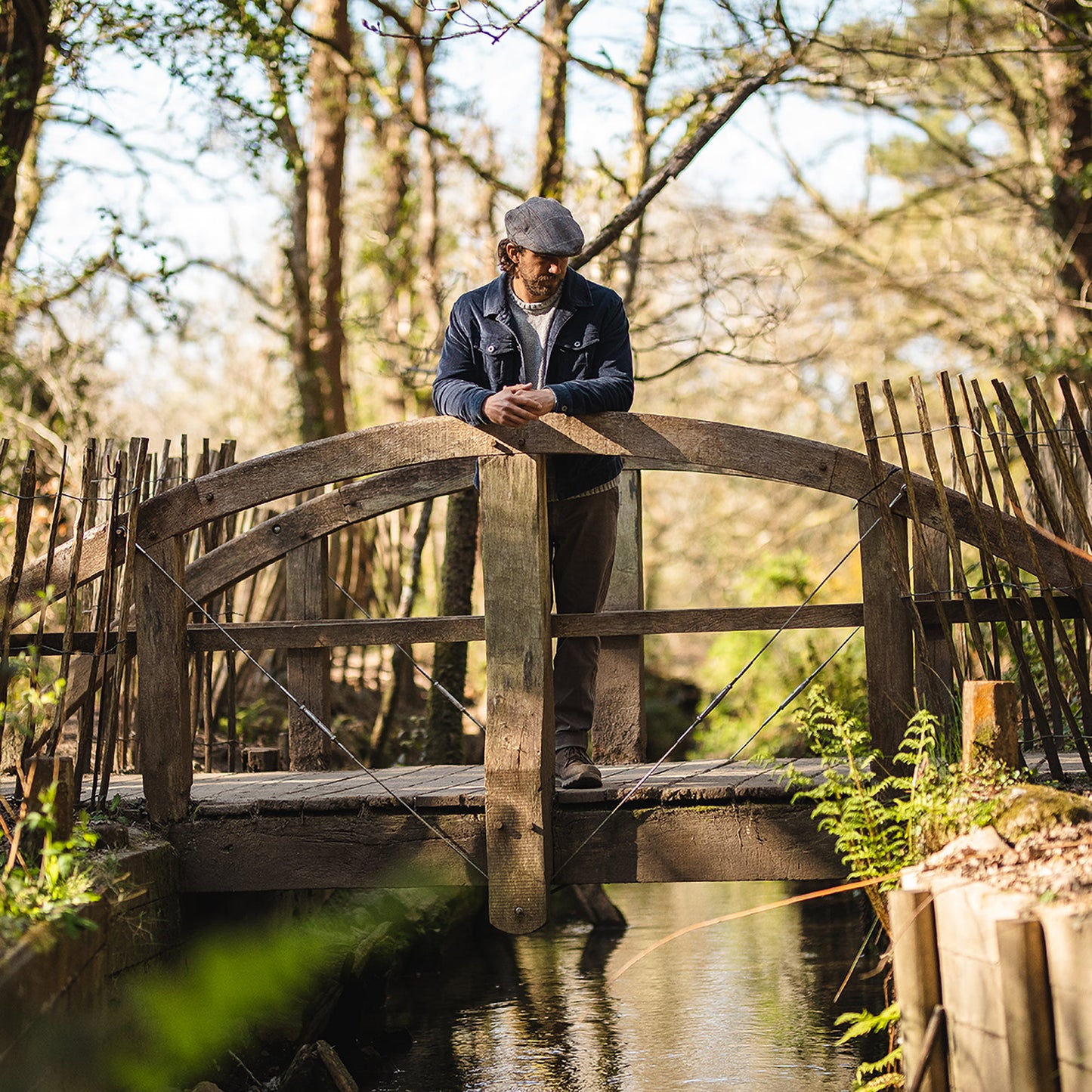 Jaxon & James Tweed Schiebermütze Braun/Grau Großhandel
