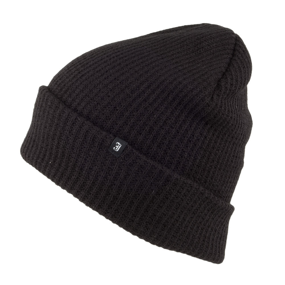 Jaxon & James Klassische Beanie Mütze Schwarz Großhandel