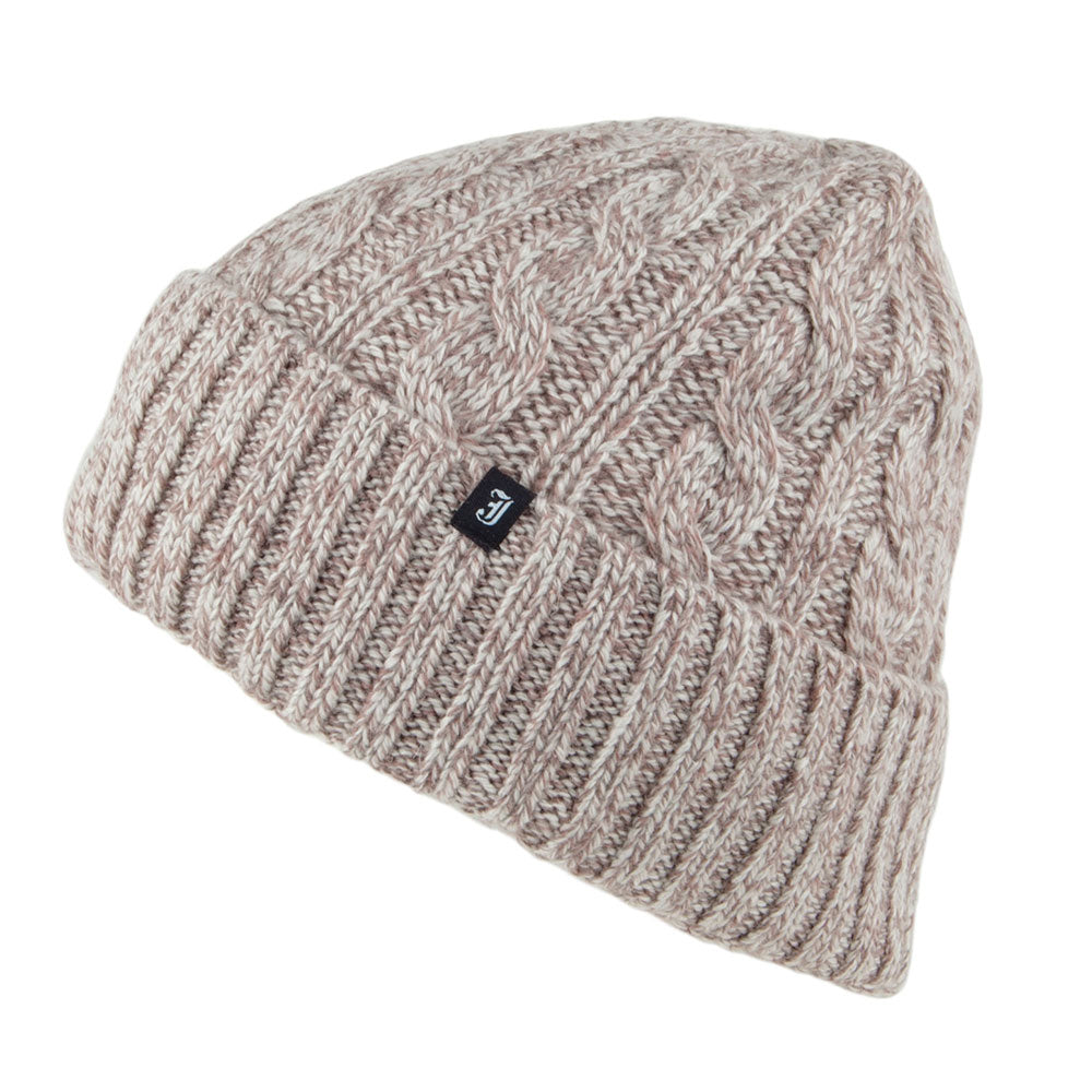 Jaxon & James Beanie Mütze aus Wollmischung Beige Großhandel
