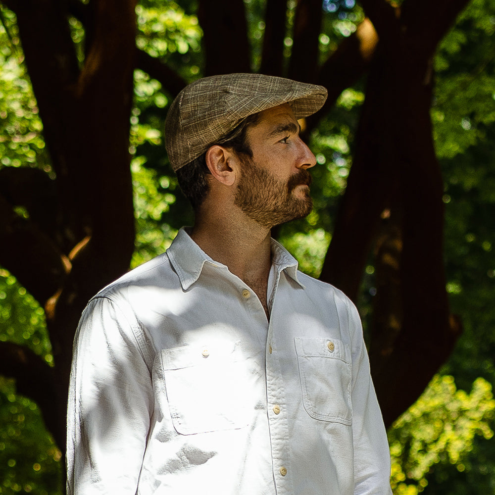 Jaxon & James Grantville Schiebermütze mit Schottenkaro Hellbraun Großhandel