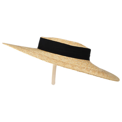 Failsworth Pearl Kreissäge Hut aus Stroh - Natur-Schwarz