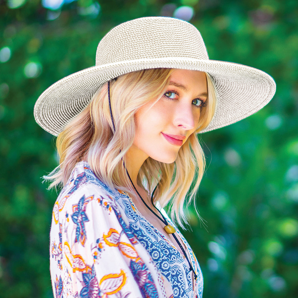 Scala Cleo Sonnenhut aus Toyo Stroh - Elfenbein