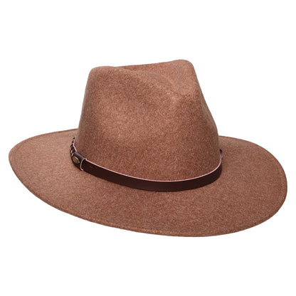 Scala Jolene Provato Knit Safari Fedora Hut - Pekan