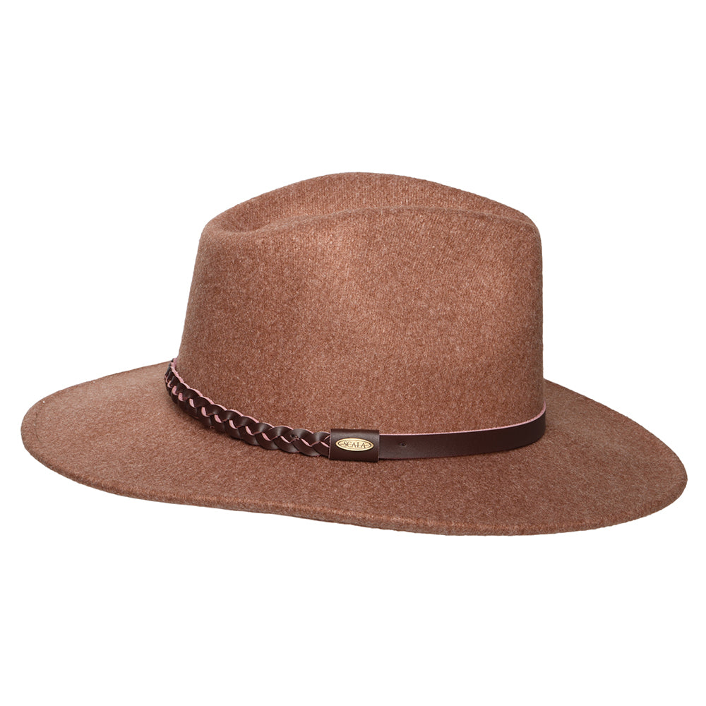 Scala Jolene Provato Knit Safari Fedora Hut - Pekan