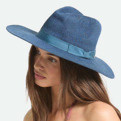 Brixton Lyons Gestrickt Knautschbarer Fedora Hut - Dunkelblau