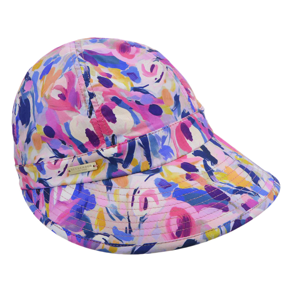 Seeberger Sonnen-Cap aus Baumwolle - Rosa-Multi