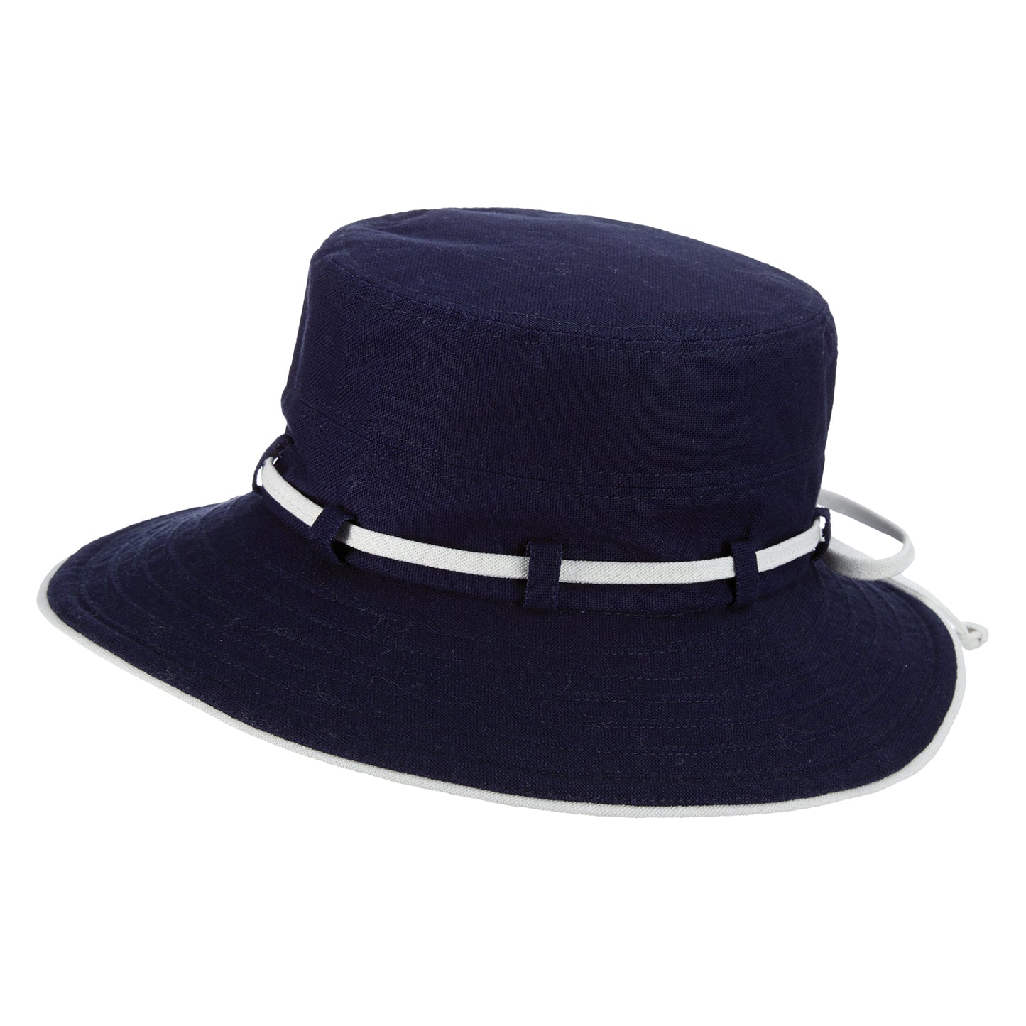 Scala Padua Deluxe Knautschbarer Sonnenhut aus Baumwolle - Marineblau