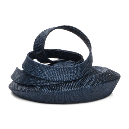 Whiteley Charlotte Pillbox Hut aus Stroh - Marineblau