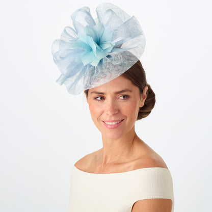 Failsworth Flora Fascinator - Rauchblau