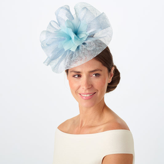 Failsworth Flora Fascinator - Rauchblau