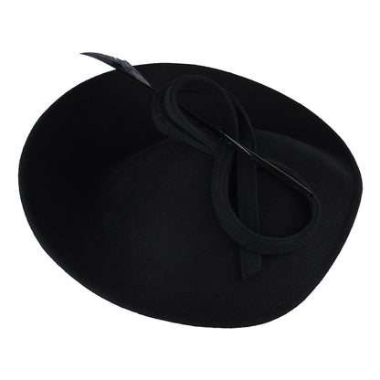 Whiteley Athena Disc Fascinator aus Wolle - Marineblau