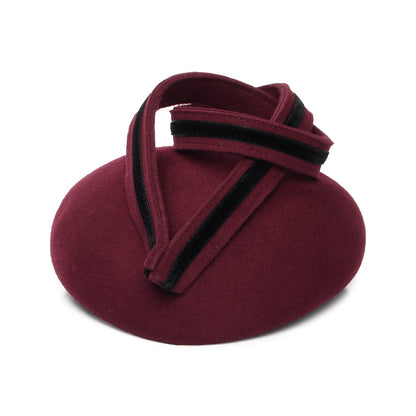 Whiteley Rachael Pillbox Hut aus Wolle - Maulbeere