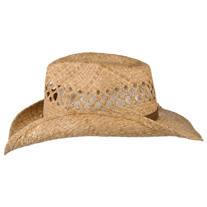 Stetson Vented Cowboy Hut aus Raffia-Stroh - Natur