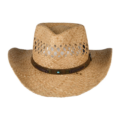 Stetson Vented Cowboy Hut aus Raffia-Stroh - Natur