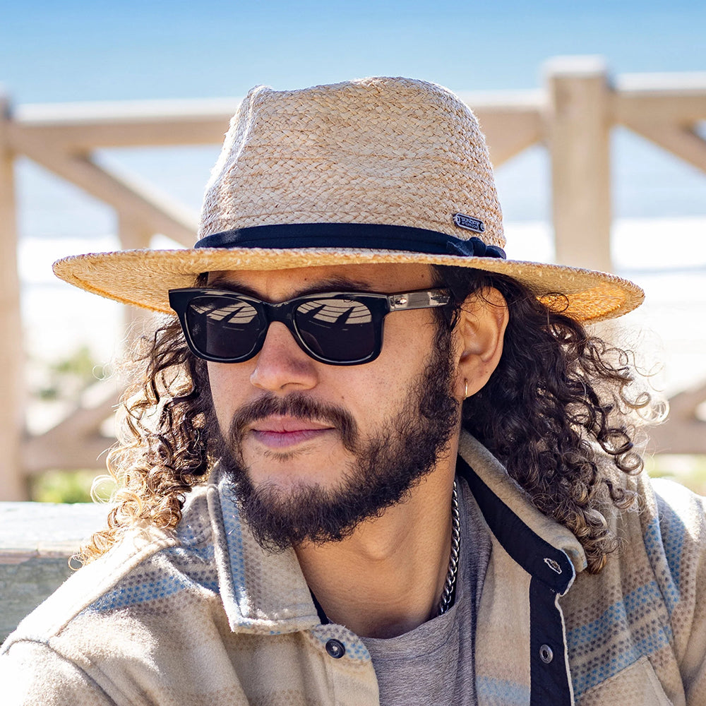 Sunday Afternoons Tulum Fedora Hut aus Raffia Stroh - Natur