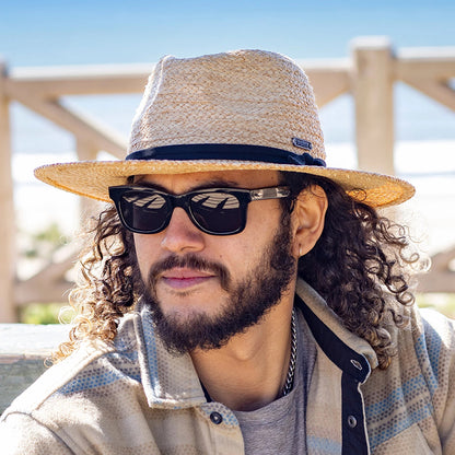 Sunday Afternoons Tulum Fedora Hut aus Raffia Stroh - Natur