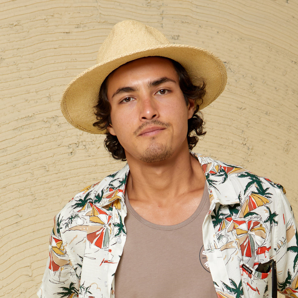 Brixton Dayton Convertabrim Cowboy Hut aus Toyo Stroh - Natur