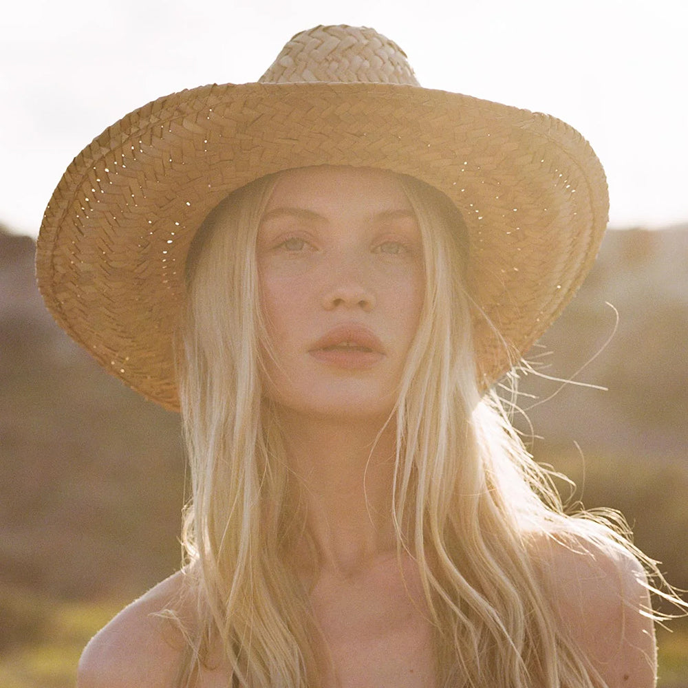 Brixton Houston II Cowboy Hut aus Stroh - Hellbraun