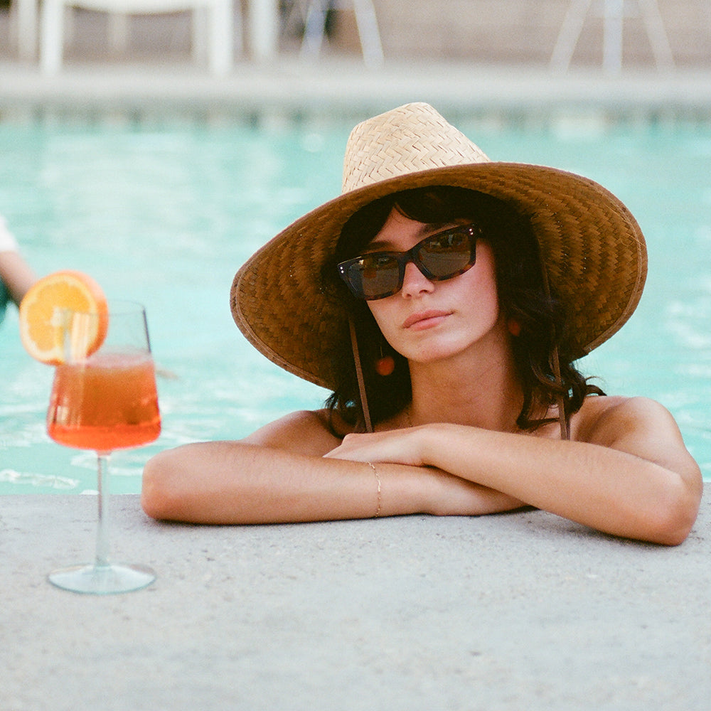 Brixton Bells I Rettungsschwimmer Hut aus Stroh - Hellbraun