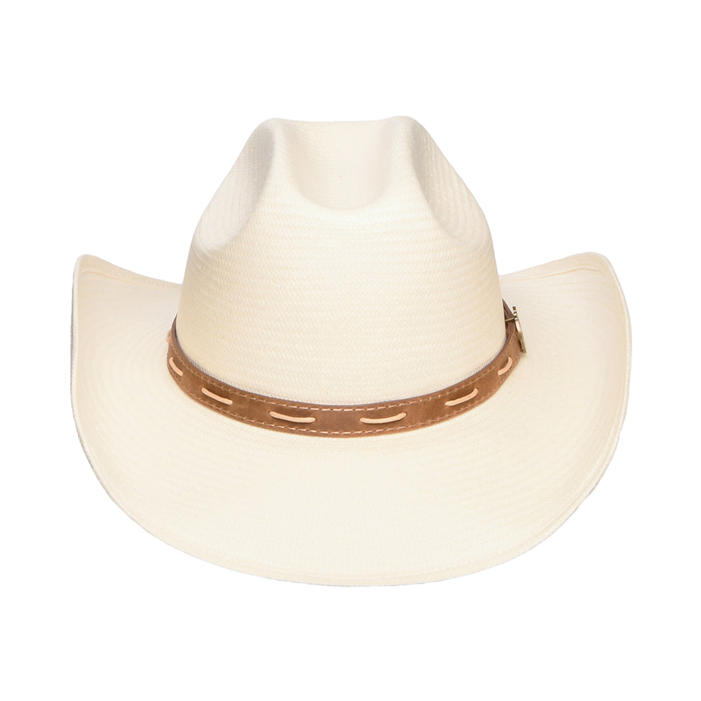 Stetson Western Cowboy Hut aus Toyo Stroh - Perlweiß