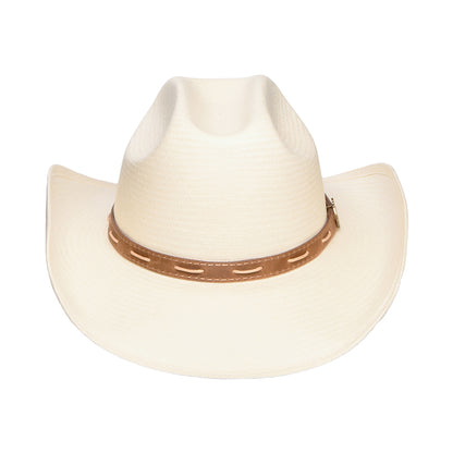 Stetson Western Cowboy Hut aus Toyo Stroh - Perlweiß