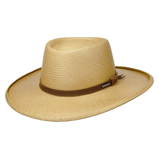 Stetson Valpaco Panama Gambler Strohhut - Sand