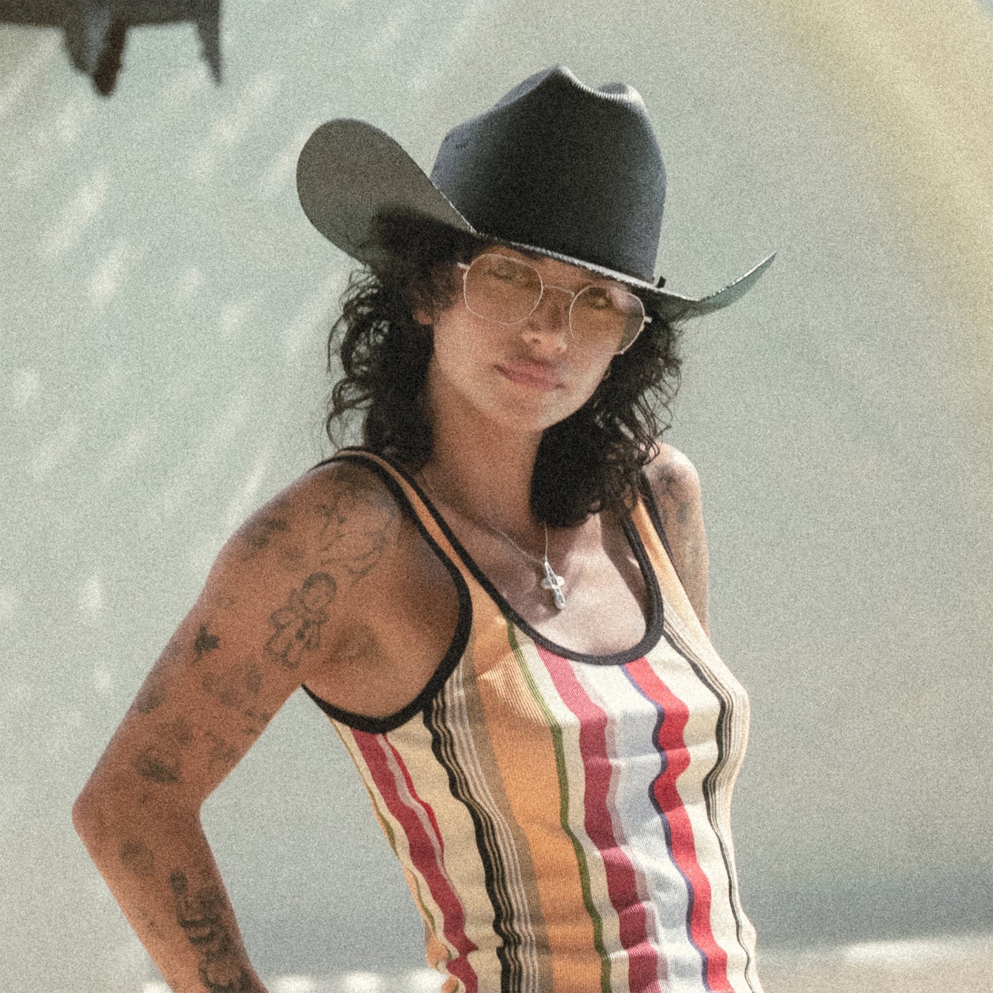 Brixton Laredo Cowboy Hut aus Toyo Stroh - Schwarz