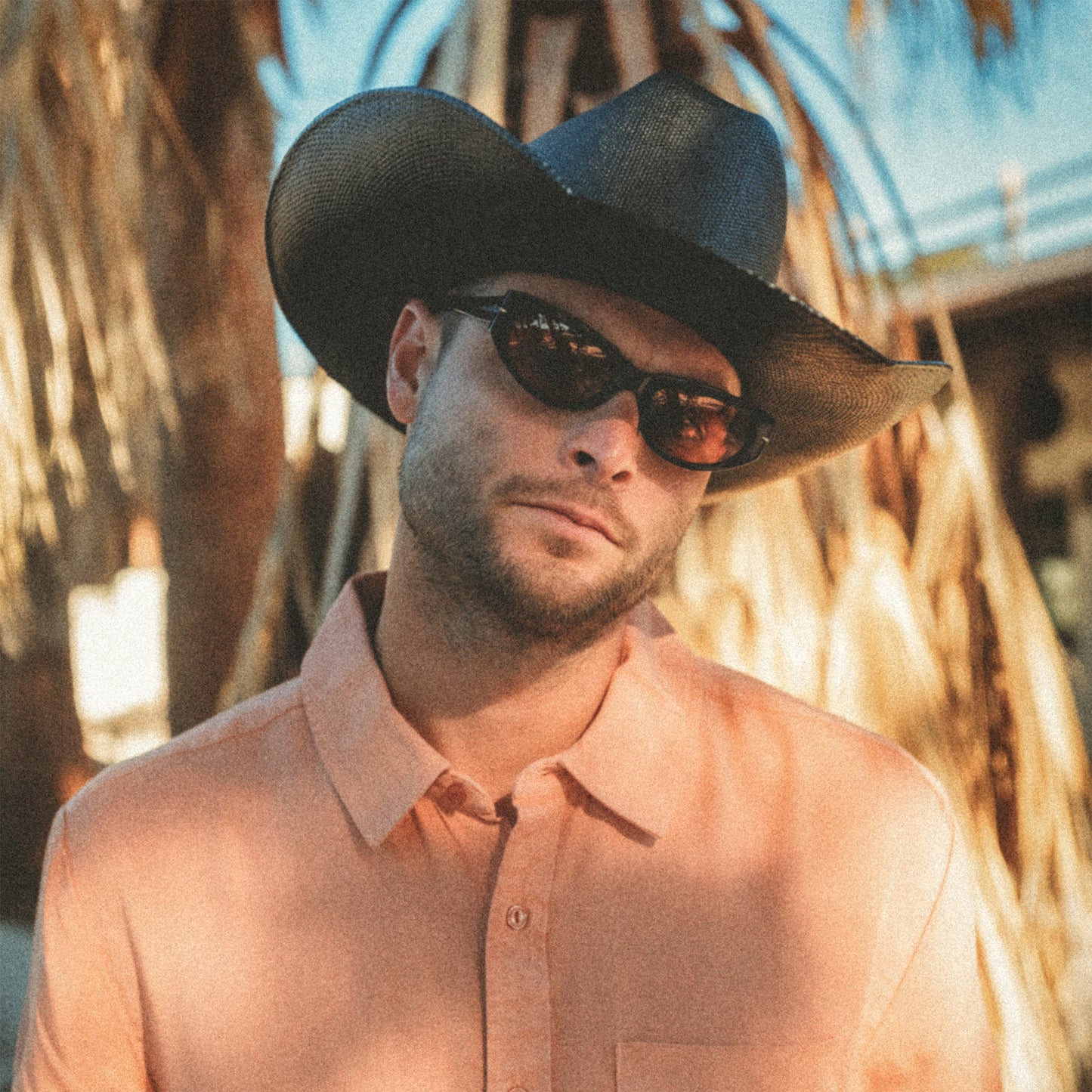 Brixton Laredo Cowboy Hut aus Toyo Stroh - Schwarz