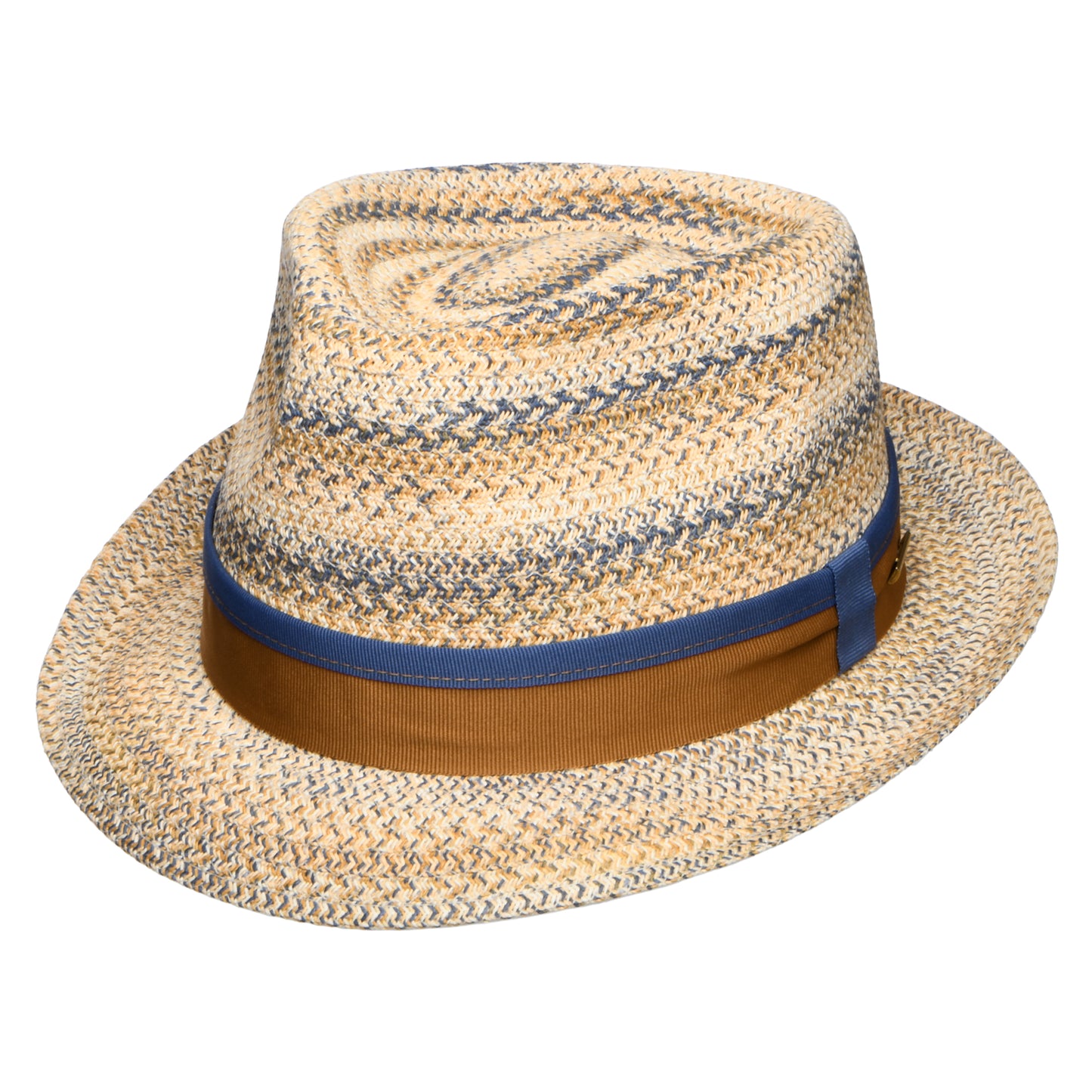 Stetson Player Trilby Hut aus Toyo Stroh - Natur-Blau
