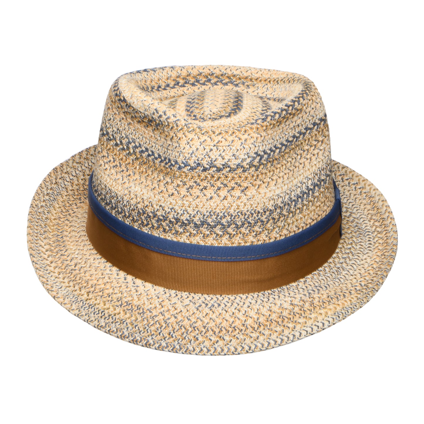 Stetson Player Trilby Hut aus Toyo Stroh - Natur-Blau