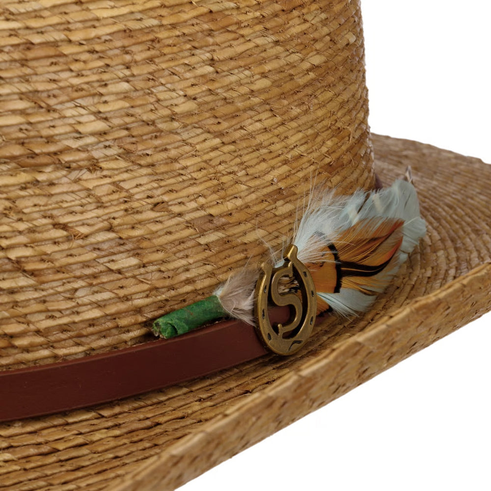 Stetson Western Cowboy Hut aus Palmenstroh - Hellbraun