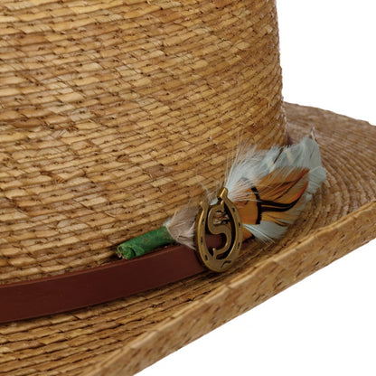 Stetson Western Cowboy Hut aus Palmenstroh - Hellbraun