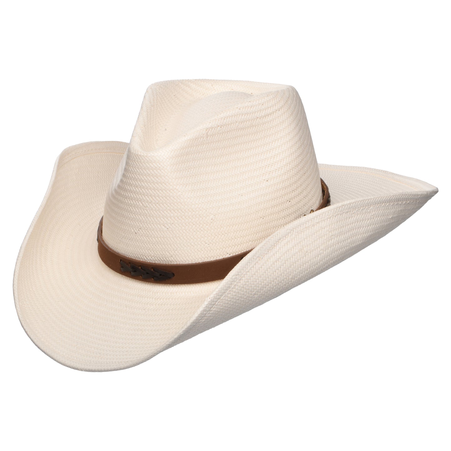 Stetson Palo Grande Leichtgewicht Cowboy Hut aus Toyo Stroh - Perlweiß