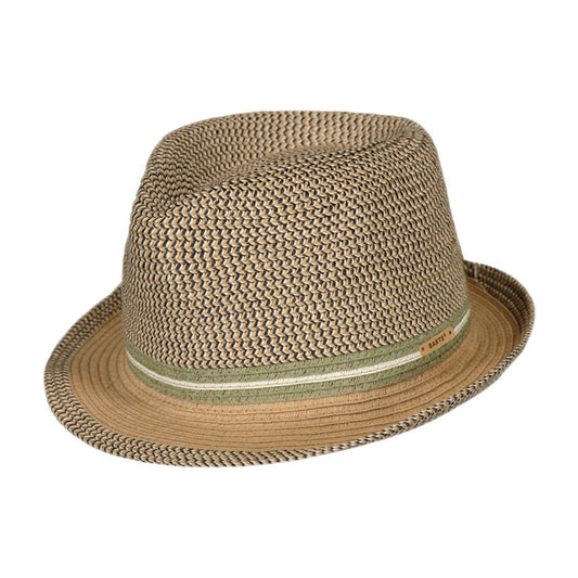 Barts Fluoriet Sommer Trilby Hut - Hellbraun