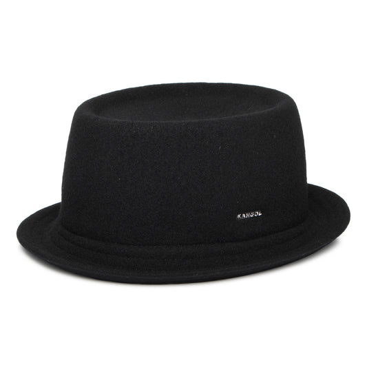 Kangol Mowbray Porkpie Hut aus Wolle - Schwarz