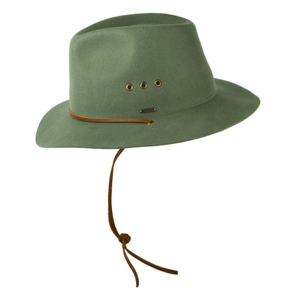 Brixton Wesley Weather Guard Fedora Hut - Helles Moosgrün