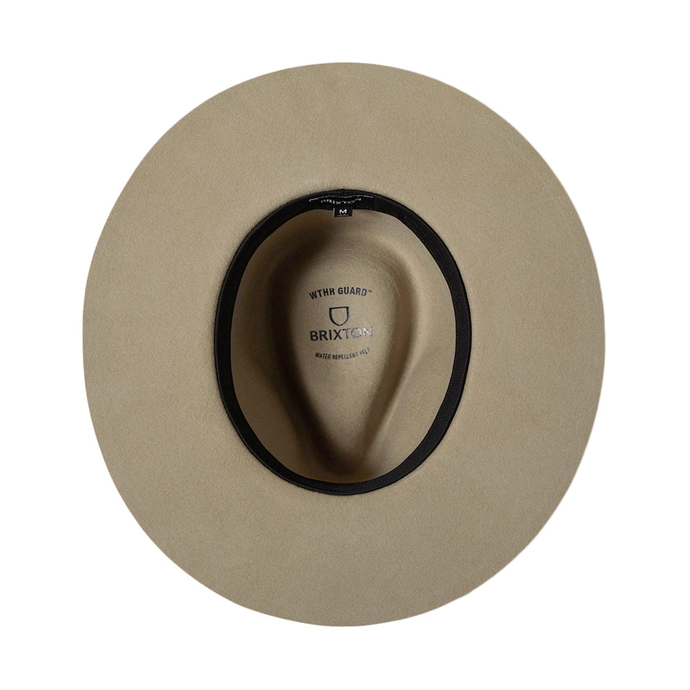 Brixton Hawkins Weather Guard Cowboy Hut aus Wollfilz - Sand