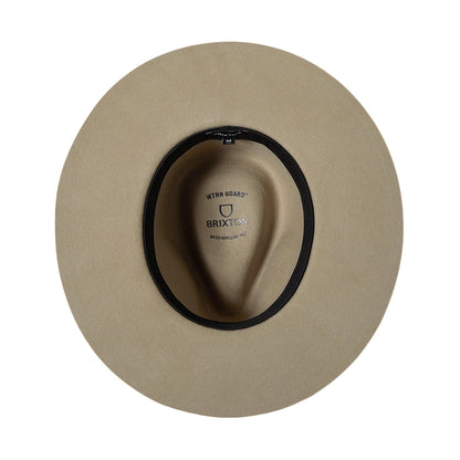 Brixton Hawkins Weather Guard Cowboy Hut aus Wollfilz - Sand