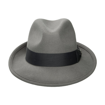 Brixton Horton Convertabrim Fedora Hut aus Wollfilz - Grau