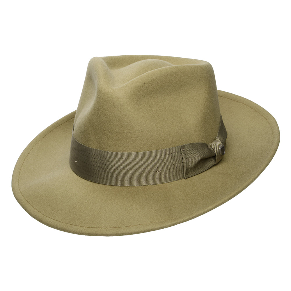 Brixton Swindle Convertabrim Fedora Hut aus Wollfilz - Bronze