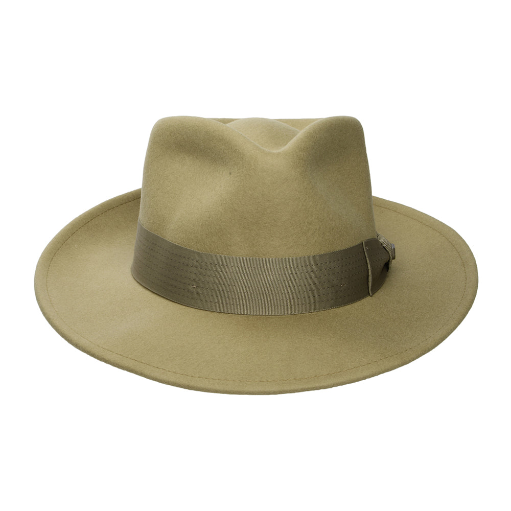Brixton Swindle Convertabrim Fedora Hut aus Wollfilz - Bronze