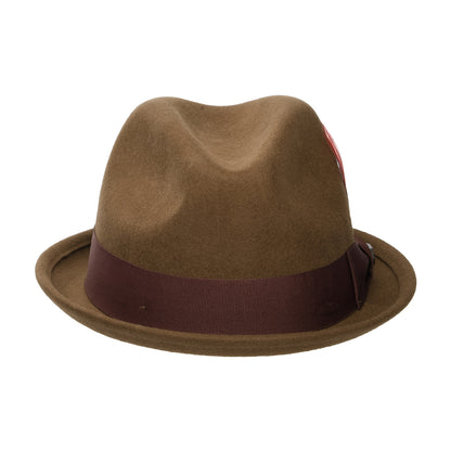 Brixton Gain Trilby Hut aus Wollfilz - Kaffee-Kastanienbraun