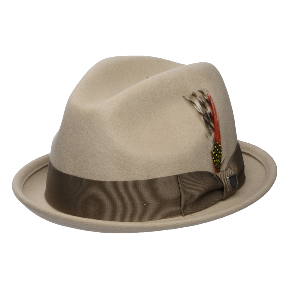 Brixton Gain Trilby Hut aus Wollfilz - Sand-Hellbraun