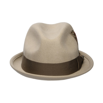 Brixton Gain Trilby Hut aus Wollfilz - Sand-Hellbraun