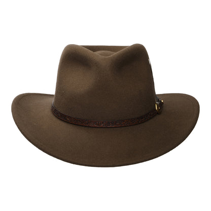 Stetson Norbeck Wasserabweisender Cowboy Hut aus Wollfilz - Haselnuss