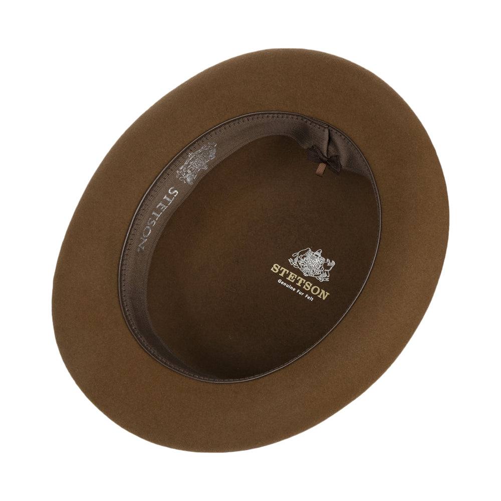 Stetson Classic Uni Melone Hut aus Haarfilz - Braun