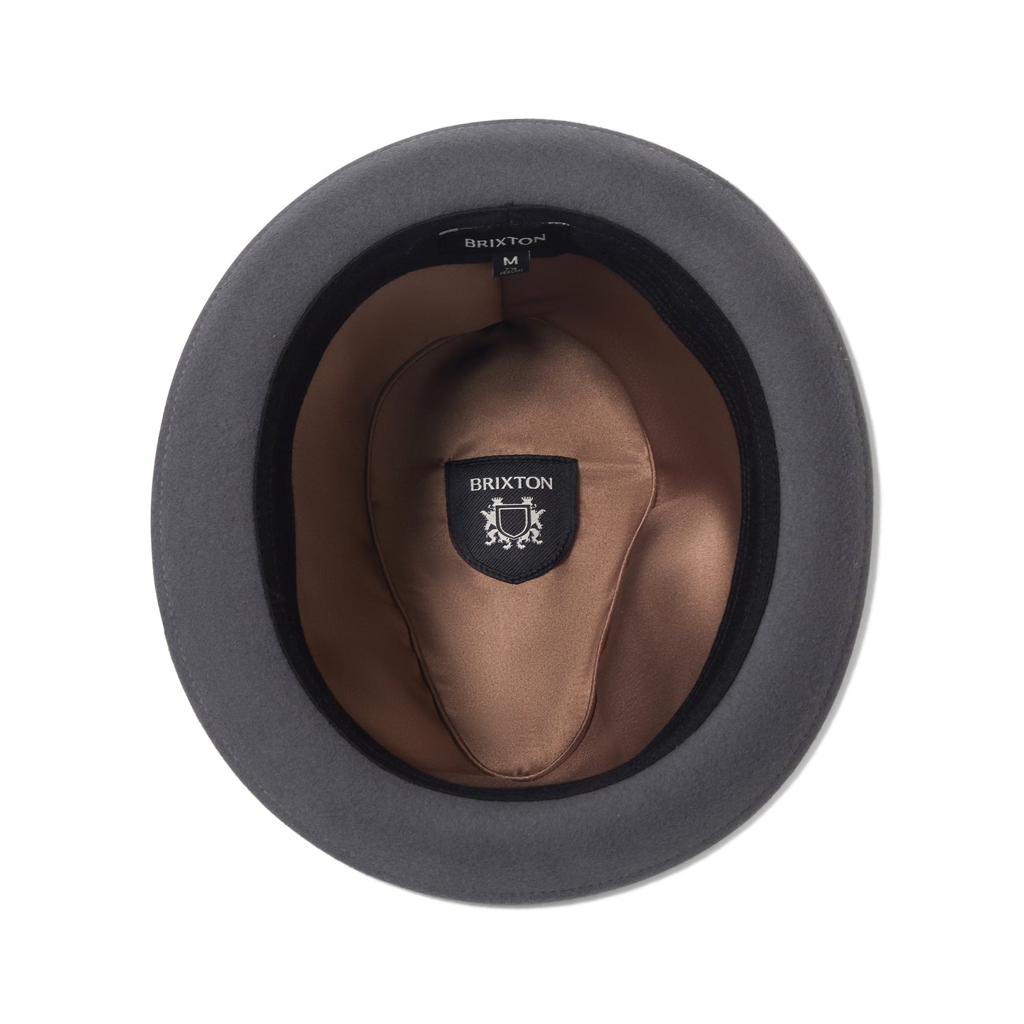 Brixton Gain Trilby Hut aus Wollfilz - Anthrazit
